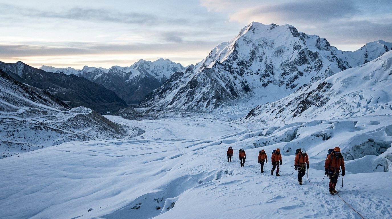 Winter UT Kangri 6,070m Mountaineering Expedition