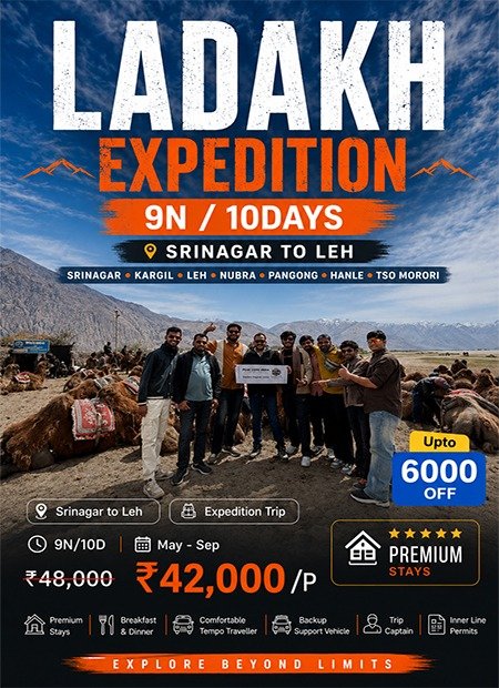 Zoji La Pass Snow Crossing (Srinagar → Leh) 🏍️❄️